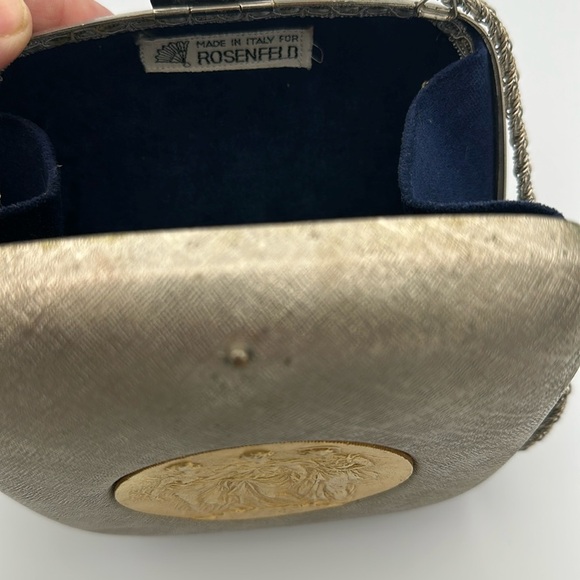 Rosenfeld Vintage Gilt Metal Purse 5 1/2” x 5 1/2” - Picture 4 of 11